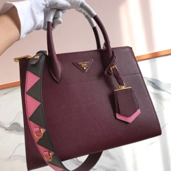 [커스텀급]Prada Paradigm Tote Shoulder Bag,31cm - 프라다 패러다임 토트 숄더백 ,1BA102-2,31cm,와인