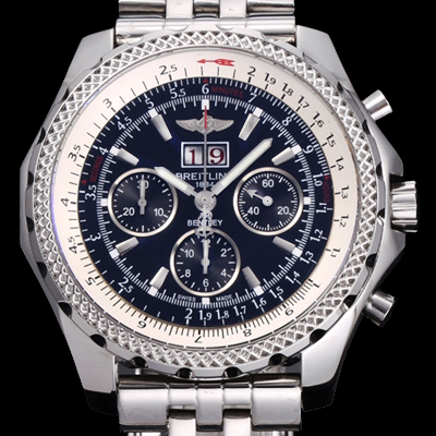 Breitling 브라이틀링 벤틀리 6.75 빅데이트 블랙 다이얼 오토매틱 무브먼트 스크레치 방지 사파이어 크리스탈 글라스 등등 최고옵션 bre0199 - Breitling Bently 6.75 Edition Black Dial Automatic Movement