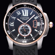 17위 Cartier 까르띠에 칼리브 드 까르띠에 스위스 2824 오토매틱 무브먼트 블랙다이얼 스크래치 방지 사파이어 크리스탈 글라스 최고급 옵션 car0521 - Cartier Calibre De Cartier Tank Swiss 2824 Automatic Movment