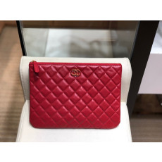 Chanel 2020 Leather Clutch Bag,28CM - 샤넬 2020 레더 클러치백,CHAB1239,28CM,레드