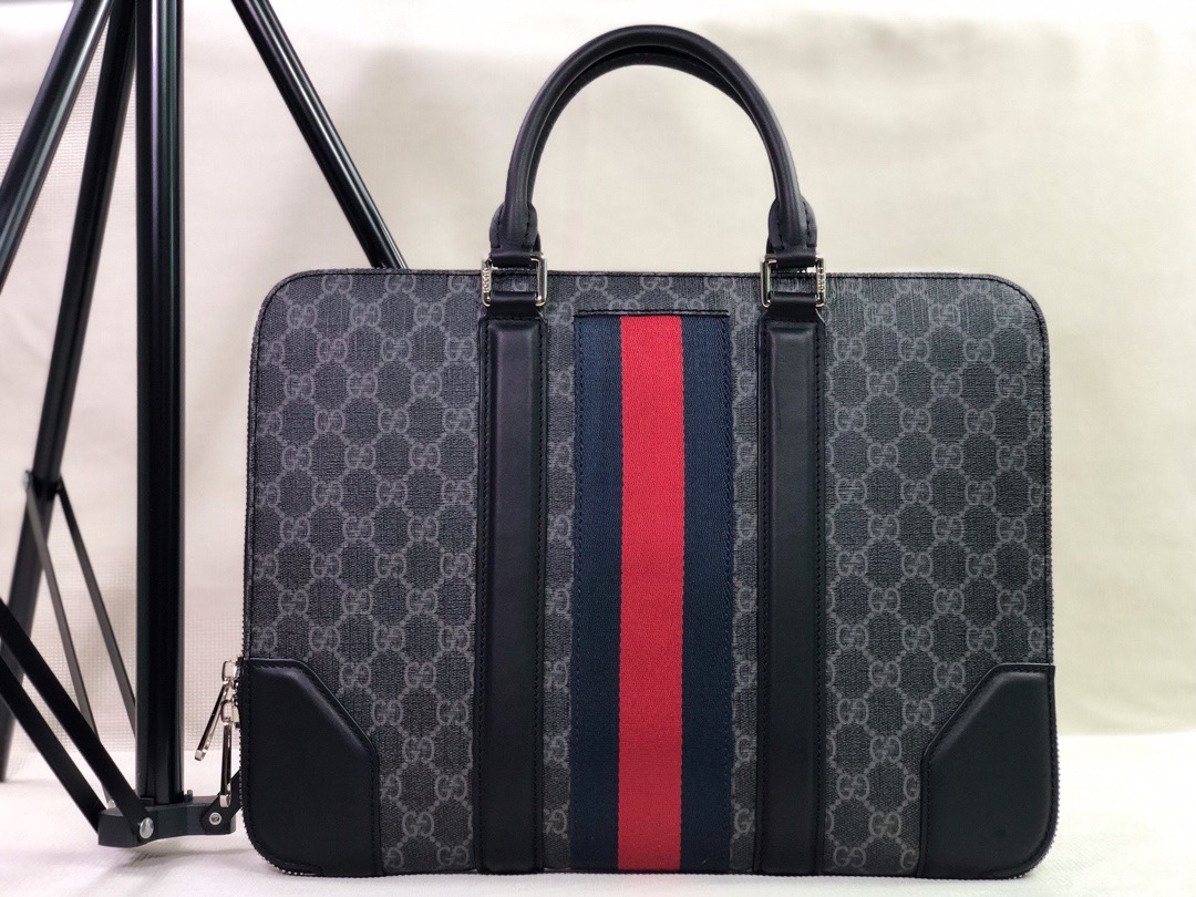 Gucci 2020 남성용 구찌 GG 수프림 서류가방