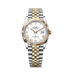 35위 (실사영상) Rolex 로렉스 최고급형!!데이져스트 m126233-0029 드레스워치 넘버원 18K 옐로골드 투톤 콤비 화이트 다이얼 브레이슬릿 스위스 ETA 2836-2 오토매틱 무브먼트 rol0559 - Rolex TOP Grade Quality DATE-JUST Dress Watch NO.1 18k Yellow Gold Noob White Dial Bracelet Automatic Movement