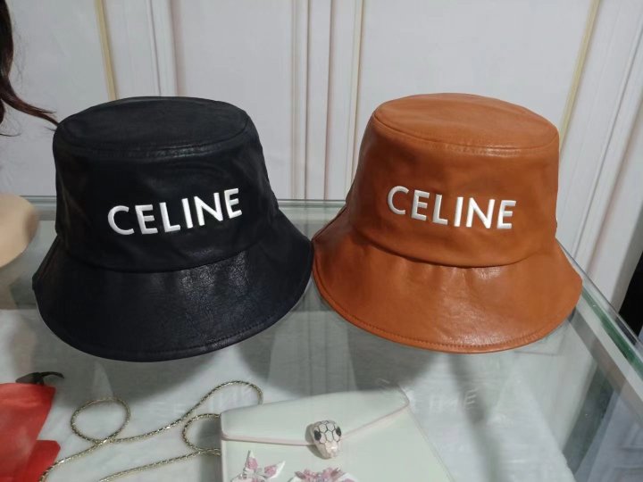 Celine.셀린느 가죽 벙거지