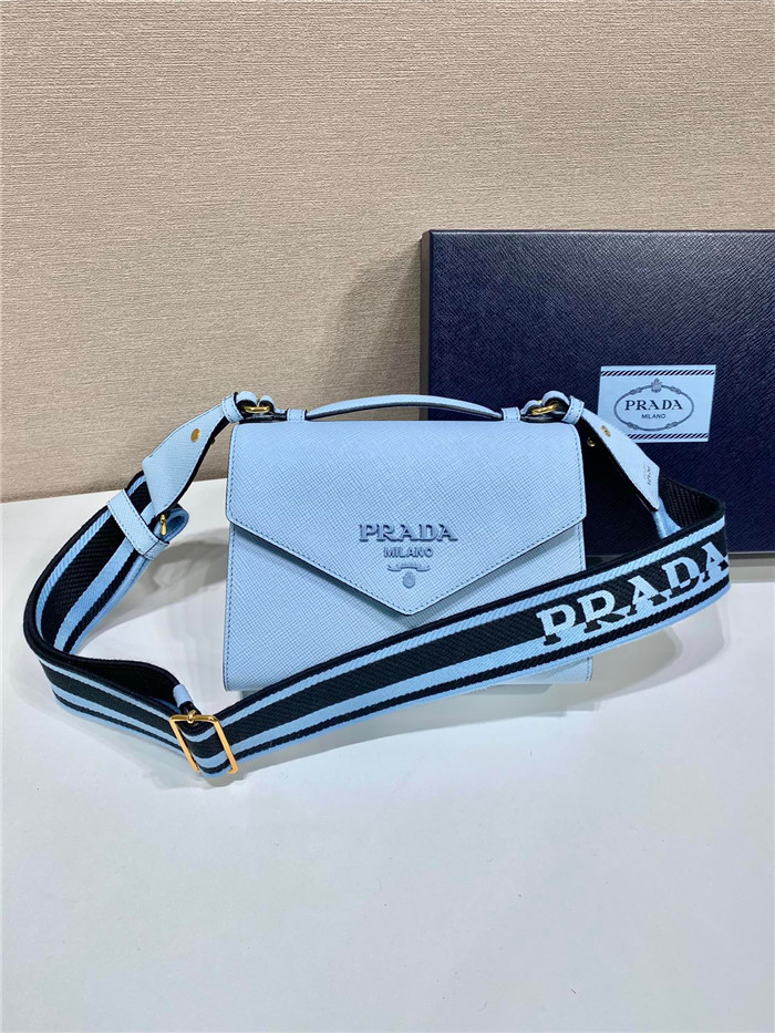 PRADA 프라다 모노크롬 사피아노 숄더백 1BD317