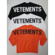 Vetements  베트멍 통절개 맨투맨 　