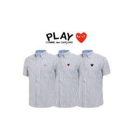 Comme des Garcons 꼼데가르송 포켓 스트라이프 와펜 셔츠