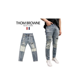 Thom Browne 톰브라운 덧뎀 구제 워싱 청바지