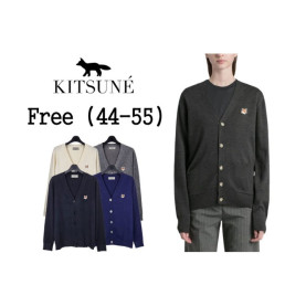 Maison Kitsune  메종키츠네 헤드폭스 캐시 브이넥 가디건