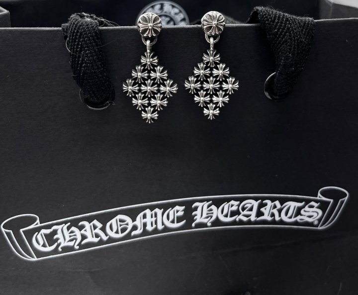 Chrome Hearts 크롬하츠 CH PLUS RHOMBUS X크로스 귀걸이 silver.925 [1:1제작] 남녀공용