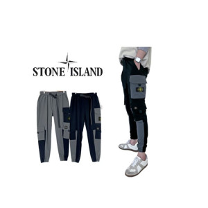 Stone Island 스톤아일랜드 체스트 포켓 배색 카고조거팬츠