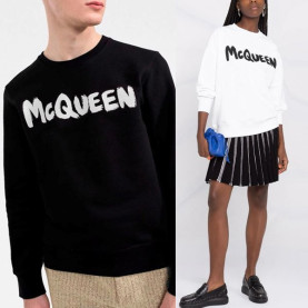 Alexander McQueen 알렉산더맥퀸 마커로고 맨투맨