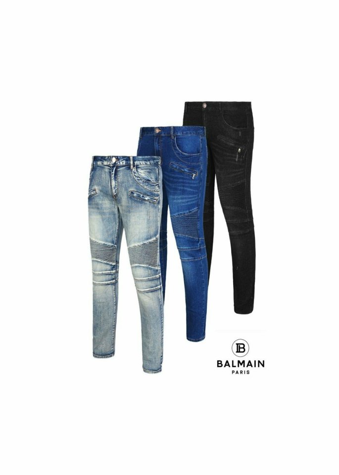 Balmain  발망 22SS 워싱 바이커진