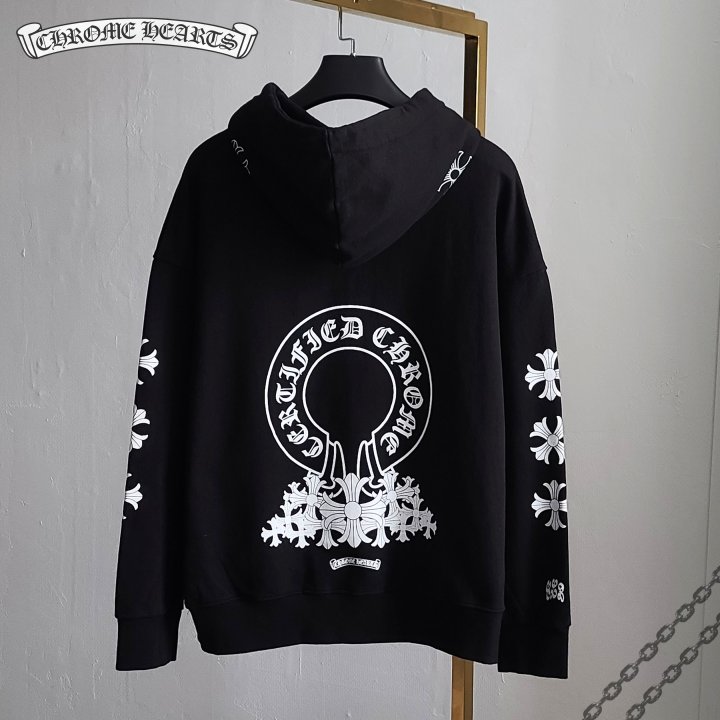 Chrome Hearts 크롬하츠 멀티십자 말굽 오버핏 후드티