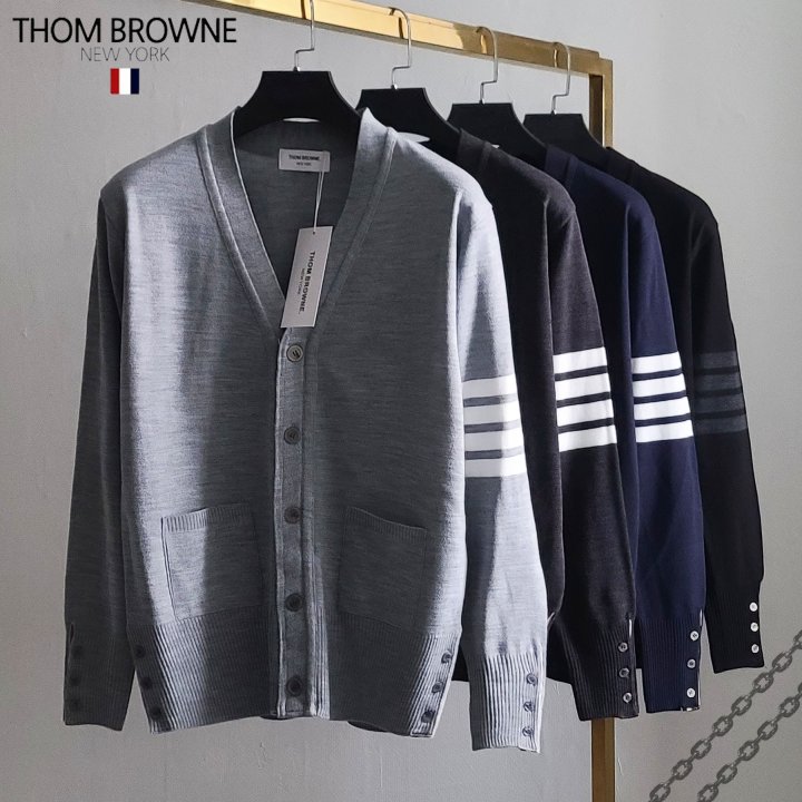 Thom Browne 톰브라운 사선완장 베이직 가디건