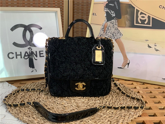 Chanel  샤넬 22K 스몰 탑핸들 플랩백 AS3652