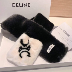 CELINE  셀린느 토끼털 목도리