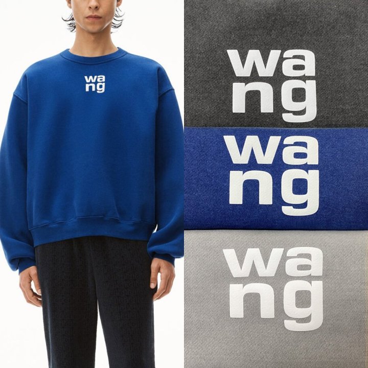 Alexander Wang 알렉산더왕 퍼프 로고 피그먼트 맨투맨 (남성)