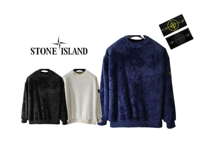 Stone Island 스톤아일랜드  보아 퍼 어깨절개 맨투맨