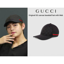 Gucci 구찌 GG 슈프림 삼선 모자