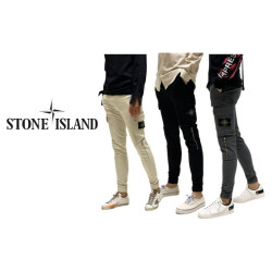 Stone Island 스톤아일랜드 지퍼 워싱 조거팬츠