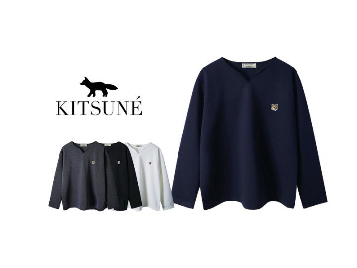 Maison Kitsune 메종키츠네 분또 브이트임 긴팔