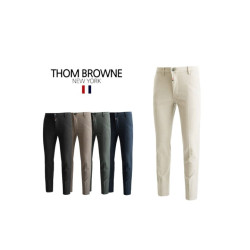 Thom Browne  톰브라운 포인트 히든밴딩 면 스판 팬츠