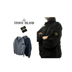 Stone Island  스톤아일랜드  주머니포인트 후드 스트링 아노락 (패치2종)