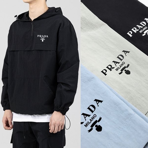 Prada  프라다 윈드 후드아노락