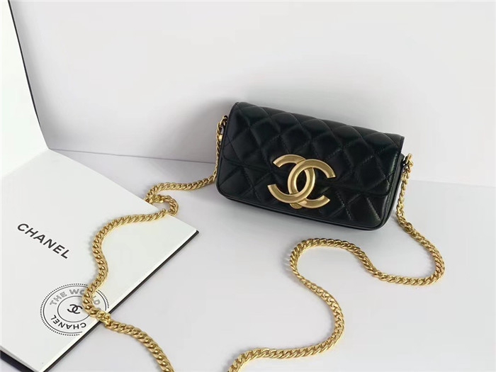 Chanel  샤넬 CC로고 체인 플랩 폰 홀더백 17CM AP3207