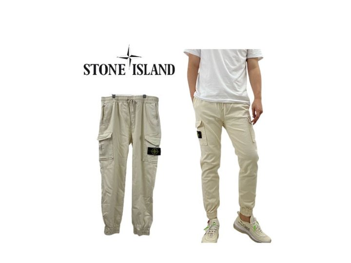 Stone Island 스톤아일랜드 뒤포인트 워싱 카고 조거팬츠