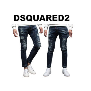 DSQUARED2 디스퀘어드2 마린 스판 커팅 청바지