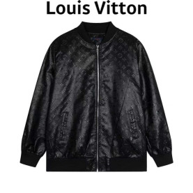 LOUIS VUITTON   루이비통 클래식 레더 블루종