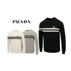 PRADA  프라다 가슴라인 라운드 니트