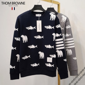 Thom Browne 톰브라운 사선완장 멀티로고 맨투맨