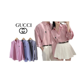 GUCCI 구찌 자수 스트라이프 셔츠