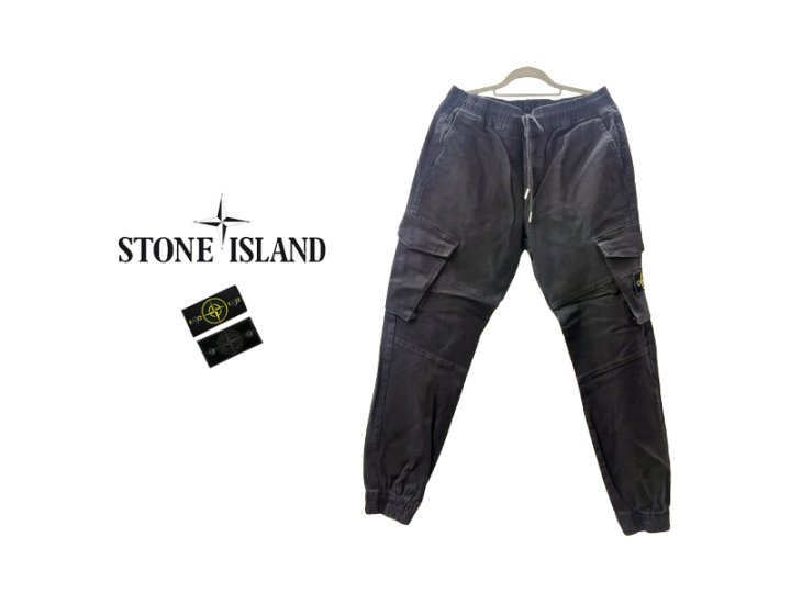 Stone Island 스톤아일랜드 다크 사선 워싱 조거팬츠