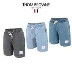 Thom Browne 톰브라운 와이드밴딩 반바지 데님