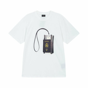 BALENCIAGA 발렌시아가  passport 나염반팔티