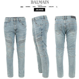 BALMAIN.발망 24SS 뉴 카고 연청 슬림 일자진