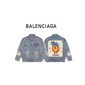 BALENCIAGA 발렌시아가 구제핏 라이온 청자켓