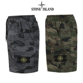 Stone Island 스톤아일랜드 카모 밴딩 카고 반바지