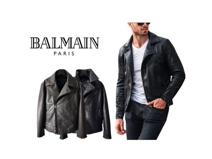 Balmain  발망 하드 지퍼 라이더 자켓