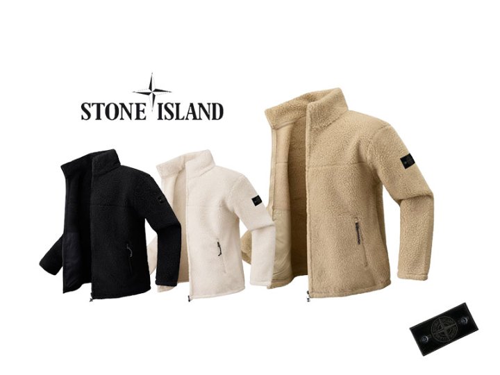 Stone Island 스톤아일랜드 블랙패치 양털 헤비집업