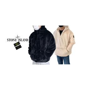 STONE ISLAND 스톤아일랜드 헤비 밍크 후드 아노락