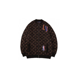 LOUIS VUITTON X NBA 루이비통 X 엔비에이 그래픽 모노그램 니트 블루종