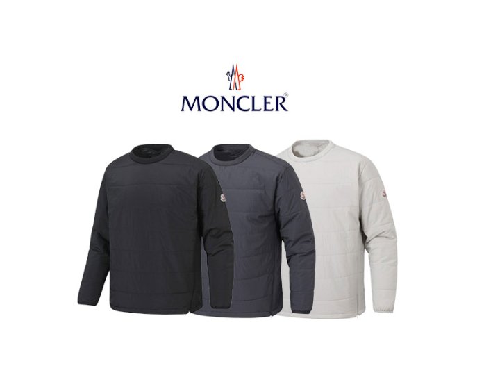 MONCLER 몽클레어 지퍼 패딩 맨투맨