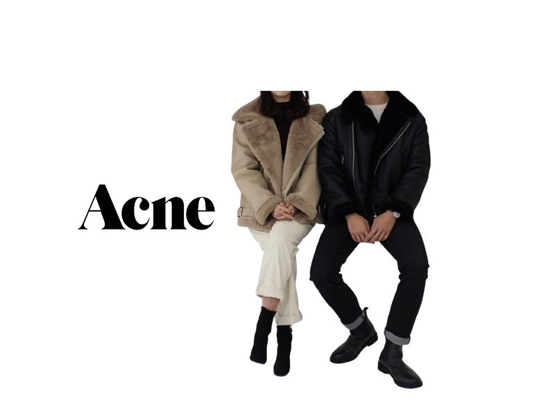 ACNE STUDIOS 아크네스튜디오 레더 무스탕