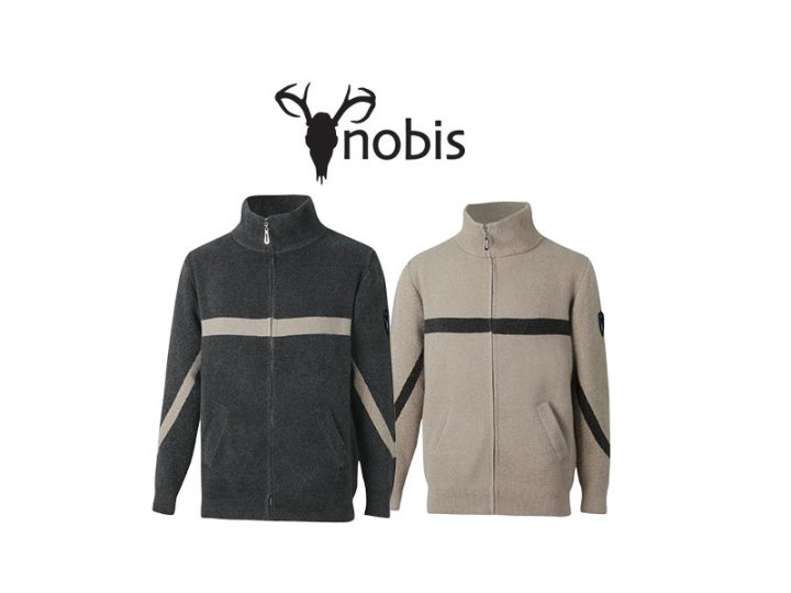 NOBIS 노비스 배트 니트 집업