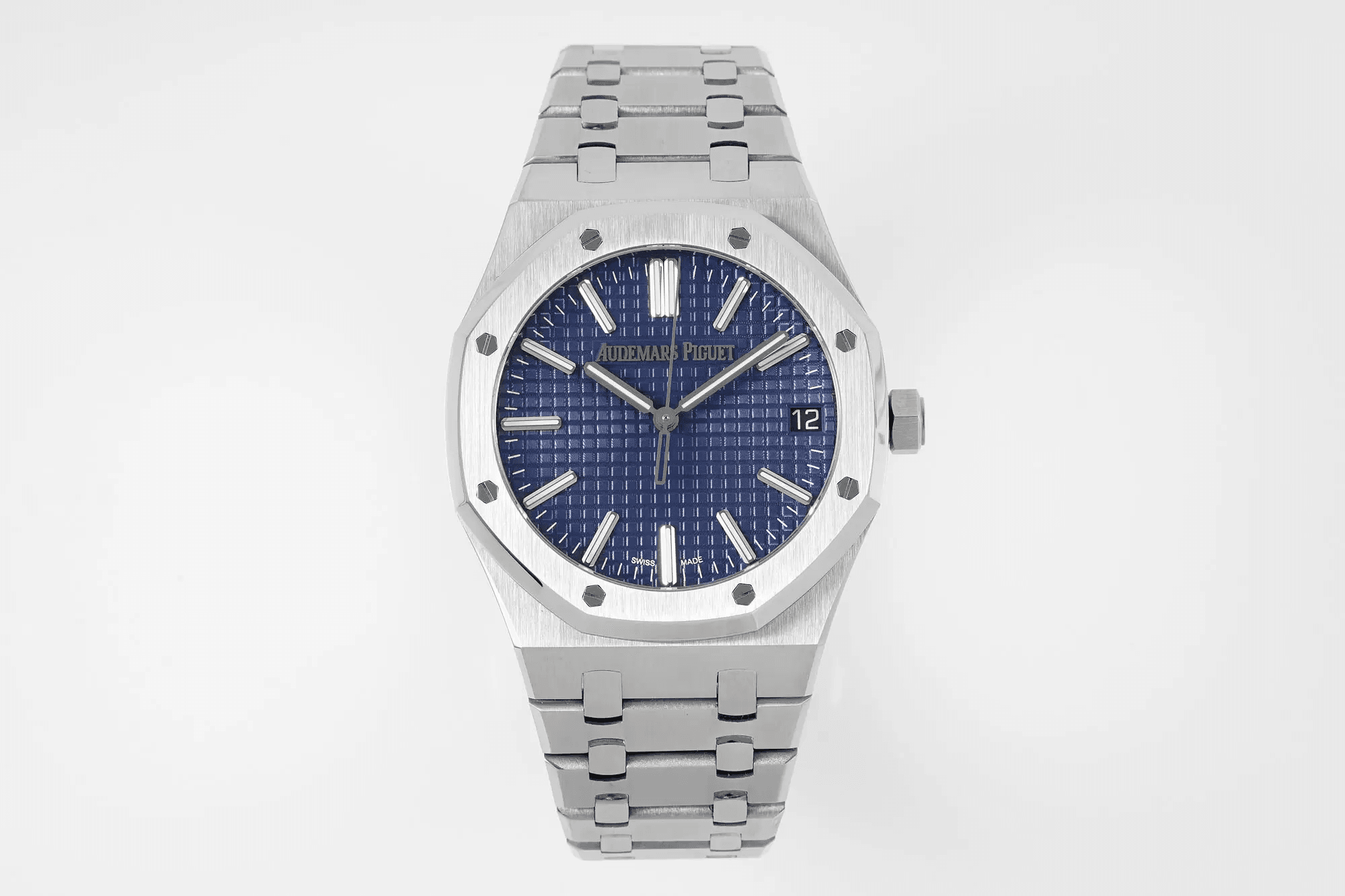 AUDEMARS PIGUET 오데마피게 로얄오크 50주년 한정판 청판 다이얼 41mm 15510