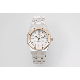 AUDEMARS PIGUET  오데마피게 로얄오크 화이트 다이얼 콤비 41MM 15450